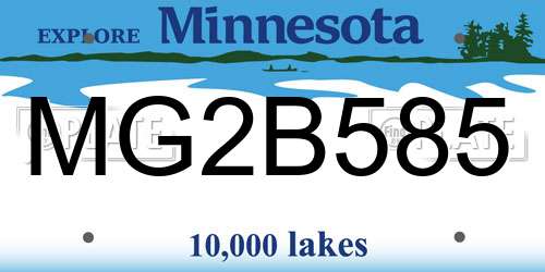 MG2B585 Minnesota License Plate