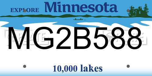 MG2B588 Minnesota License Plate
