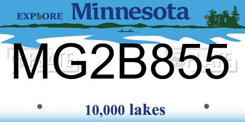 MG2B855 Minnesota License Plate