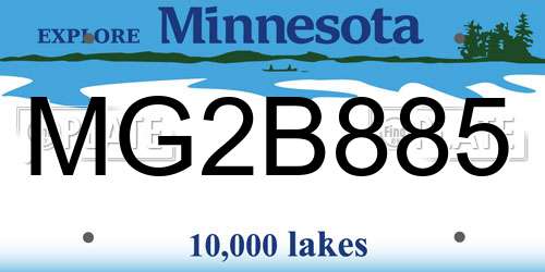 MG2B885 Minnesota License Plate
