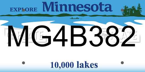 MG4B382 Minnesota License Plate