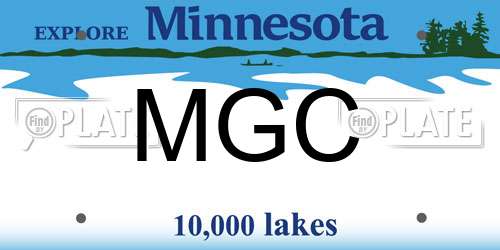 MGC Minnesota License Plate