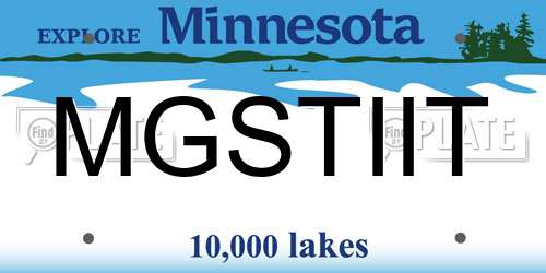 MGSTIIT Minnesota License Plate