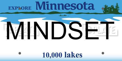 MINDSET Minnesota License Plate
