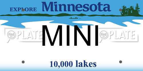 MINI Minnesota License Plate