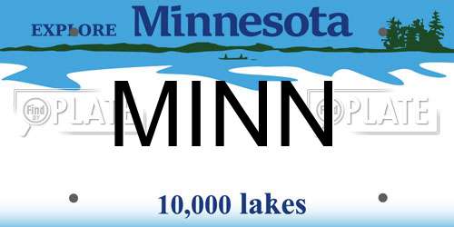 MINN Minnesota License Plate