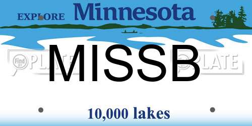 MISSB Minnesota License Plate