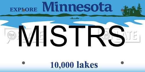 MISTRS Minnesota License Plate