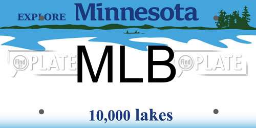 MLB Minnesota License Plate