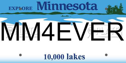 MM4EVER Minnesota License Plate