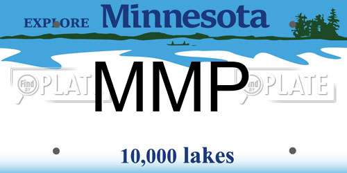 MMP Minnesota License Plate