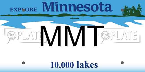 MMT Minnesota License Plate