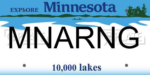 MNARNG Minnesota License Plate
