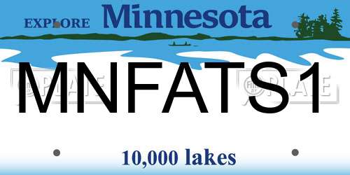 MNFATS1 Minnesota License Plate