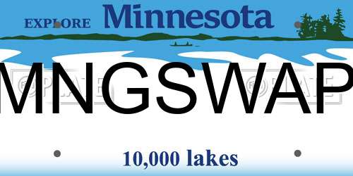 MNGSWAP Minnesota License Plate