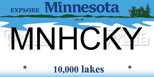 MNHCKY Minnesota License Plate