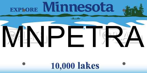 MNPETRA Minnesota License Plate