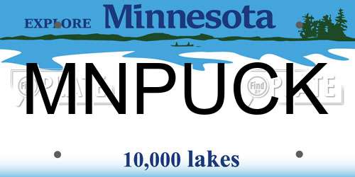 MNPUCK Minnesota License Plate