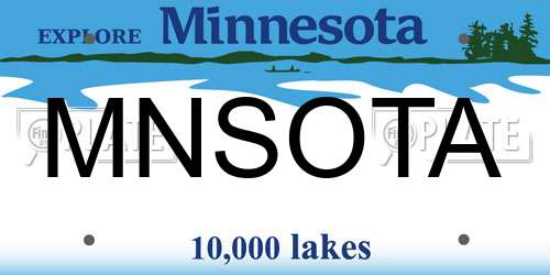 MNSOTA Minnesota License Plate