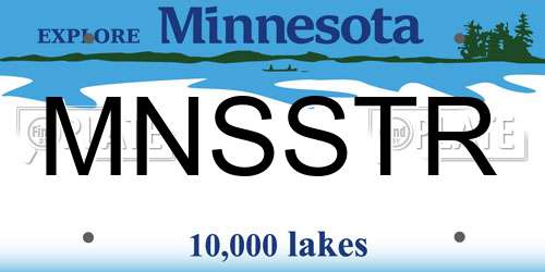 MNSSTR Minnesota License Plate
