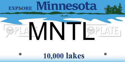 MNTL Minnesota License Plate