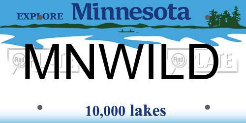 MNWILD Minnesota License Plate