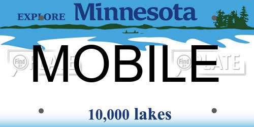MOBILE Minnesota License Plate