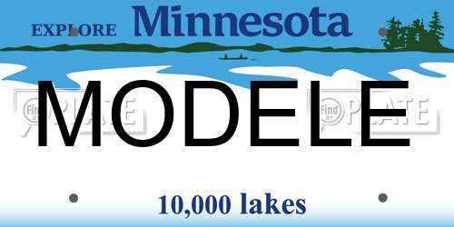 MODELE Minnesota License Plate