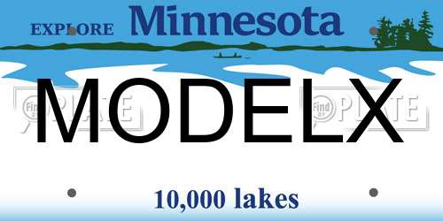 MODELX Minnesota License Plate