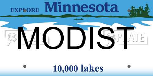 MODIST Minnesota License Plate