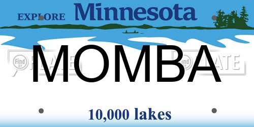 MOMBA Minnesota License Plate