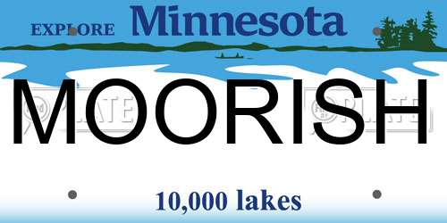 MOORISH Minnesota License Plate