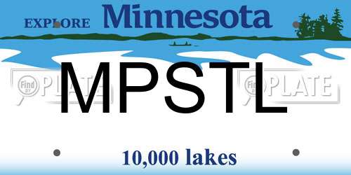 MPSTL Minnesota License Plate
