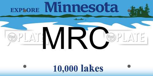 MRC Minnesota License Plate