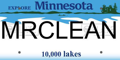 MRCLEAN Minnesota License Plate