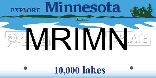 MRIMN Minnesota License Plate