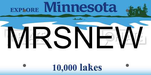 MRSNEW Minnesota License Plate
