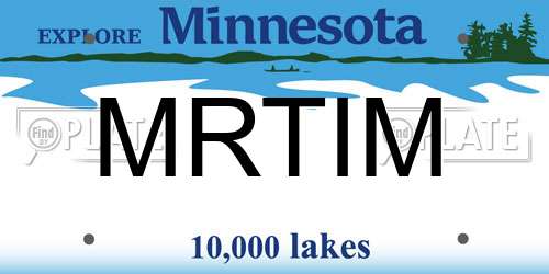 MRTIM Minnesota License Plate