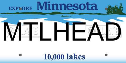 MTLHEAD Minnesota License Plate