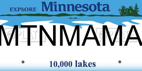 MTNMAMA Minnesota License Plate