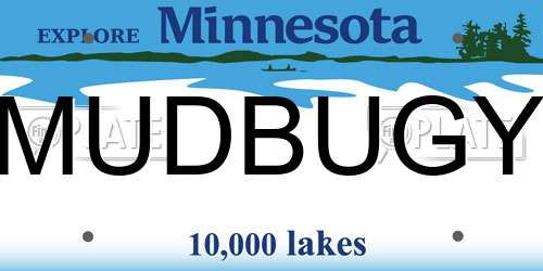 MUDBUGY Minnesota License Plate