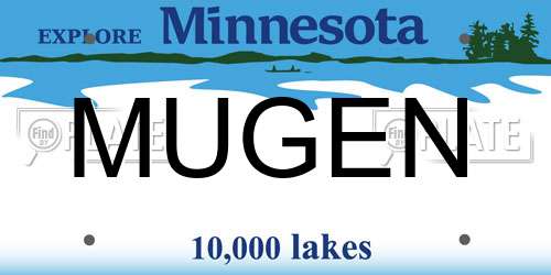 MUGEN Minnesota License Plate