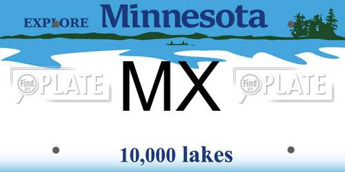 MX Minnesota License Plate