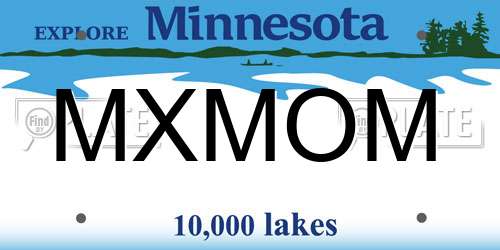 MXMOM Minnesota License Plate