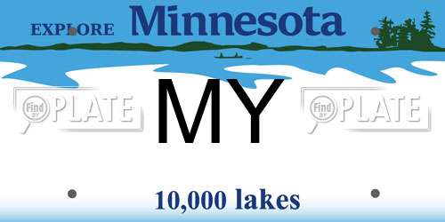 MY Minnesota License Plate