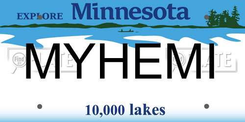 MYHEMI Minnesota License Plate