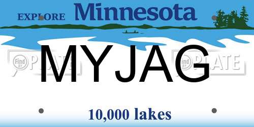 MYJAG Minnesota License Plate