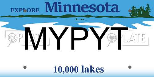 MYPYT Minnesota License Plate