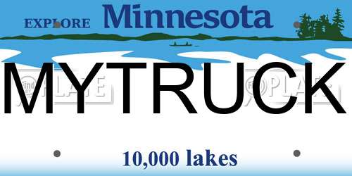 MYTRUCK Minnesota License Plate