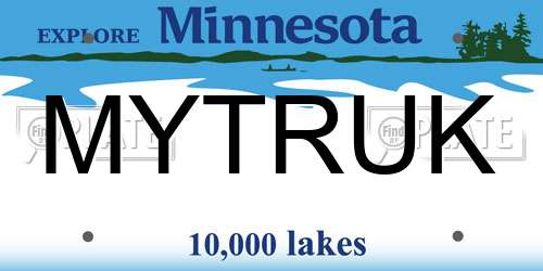 MYTRUK Minnesota License Plate